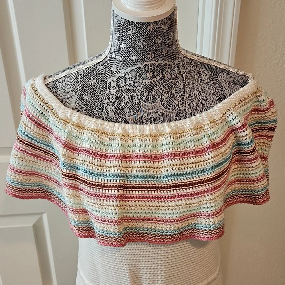 INC International Concepts Multicolor Off-Shoulder Dress size M - Picture 4 of 10